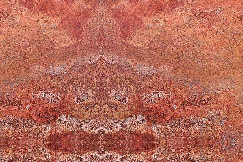 Mármol Travertino Rojo Tomboleado 10X10