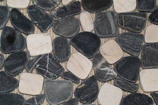 Tapete Piedra Gris /Mármol Blanco 30X30