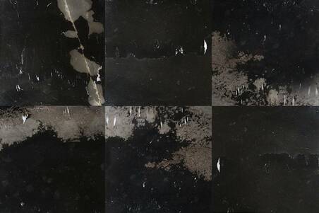 Mármol Negro Monterrey Veta Marron 30.5X30.5