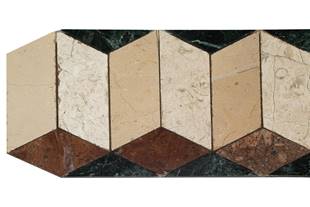 Cenefa Tikal-Maya Cubo 15X30.5 S/E