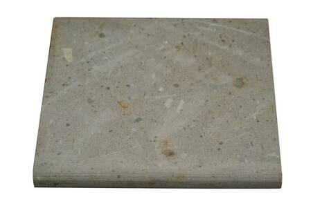 Cantera Mexicana Blanca Escalon C/B 40X40x4