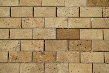 Tapete Travertino Choco Honed Big Tabique Bis 30.5X30.5