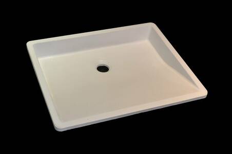 Lavabo Quarzo Superwhite Oblique Gloss 50X40 S/E