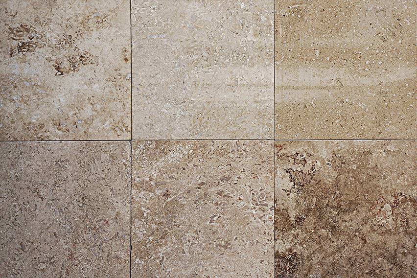 Mármol Travertino San Pablo Veracruz Sandblasteado 61X61x1