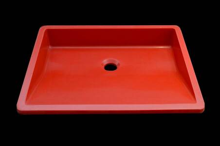 Lavabo Quarzo Red Oblique Gloss 50X40 S/E