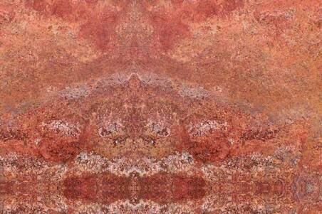 Marmol Trav. Rojo 40.6X40.6X1