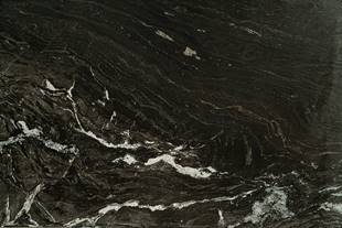 Granito Black Storm Book Match Leather Lamina