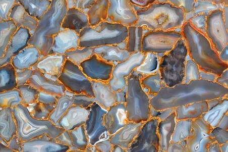 Quarzo Agata Grey Gold Lamina