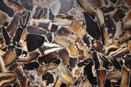 Quarzo Agata Black Gold Lamina