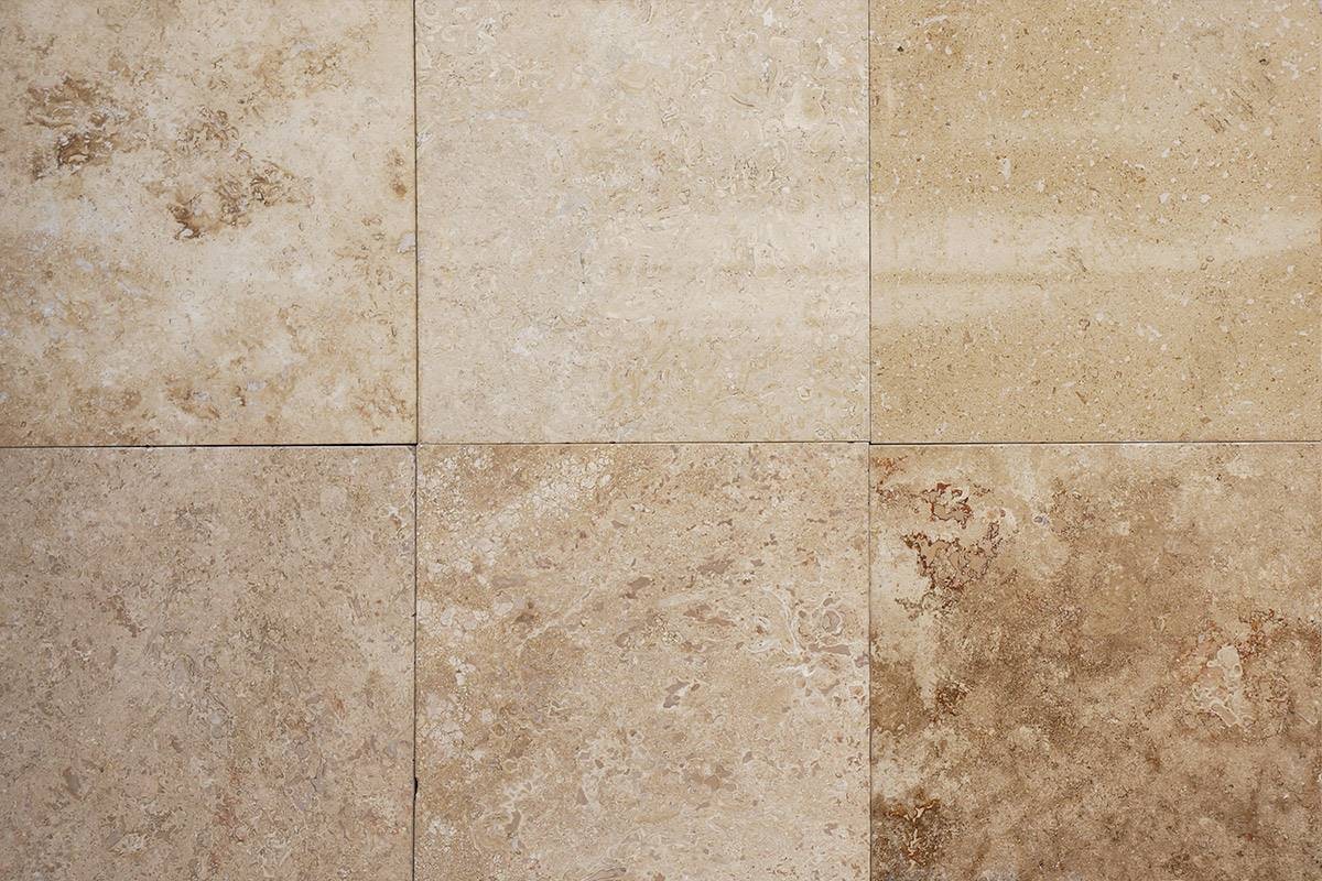 Mármol Travertino Veracruz Honed 40.6X40.6X1 Mármoles Puente