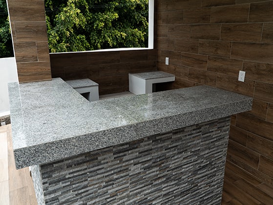 Granito White Pearl Flameado Prom 40X40x1.5