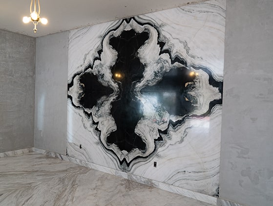 Mármol Panda White Bookmatch Lámina