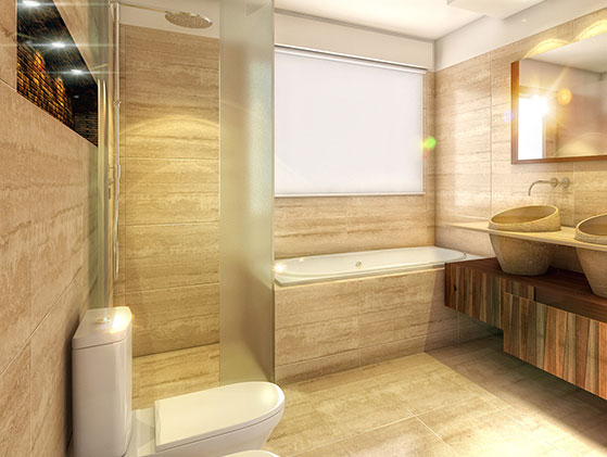 Mármol Travertino Navona Vet Export Spazz 61X61x1