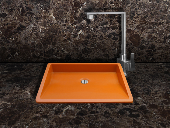 Lavabo Cuarzo Orange Oblique Gloss 50X40 S/E