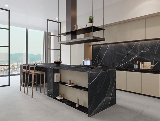 Venux Calacatta Black Pulido "A" 3.20X1.60X1.2